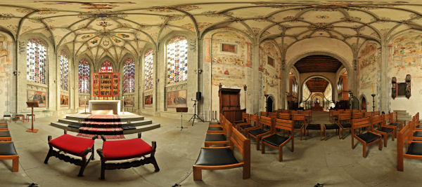 Kugelpanorama Chor
                                            Reichenau Münster 'St. Maria
                                            und Markus' - UNESCO
                                            Welterbestätte